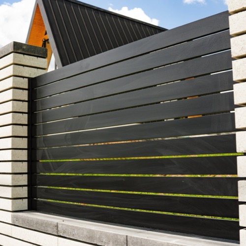 Aluminium fence - RAL 7016